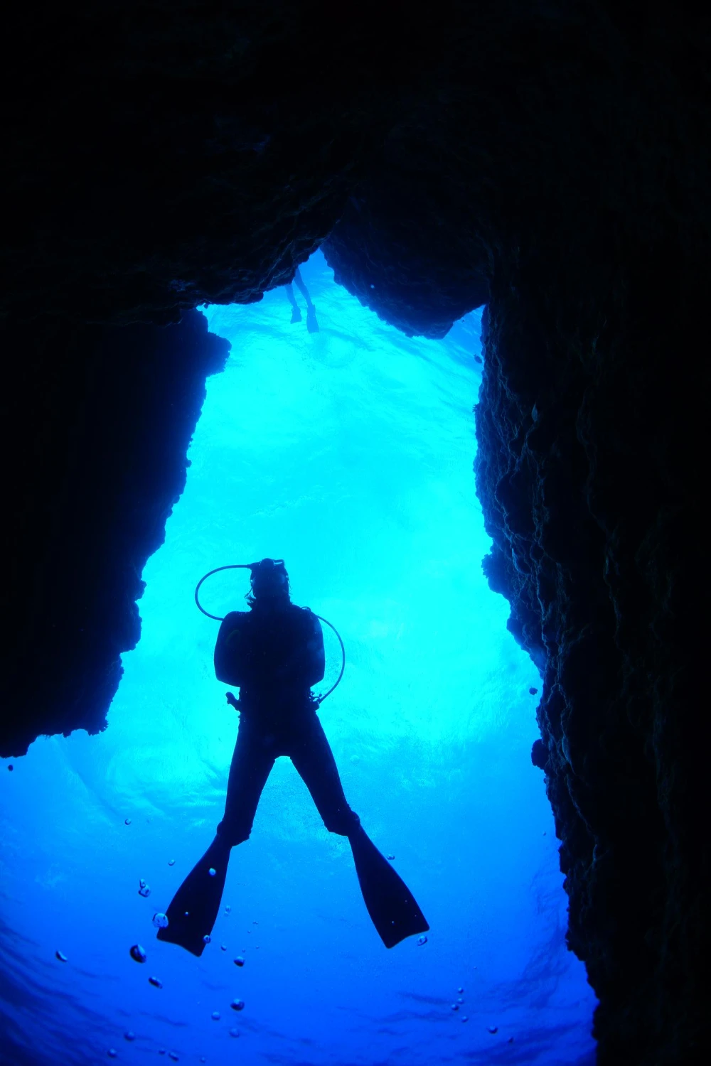 Cave diving