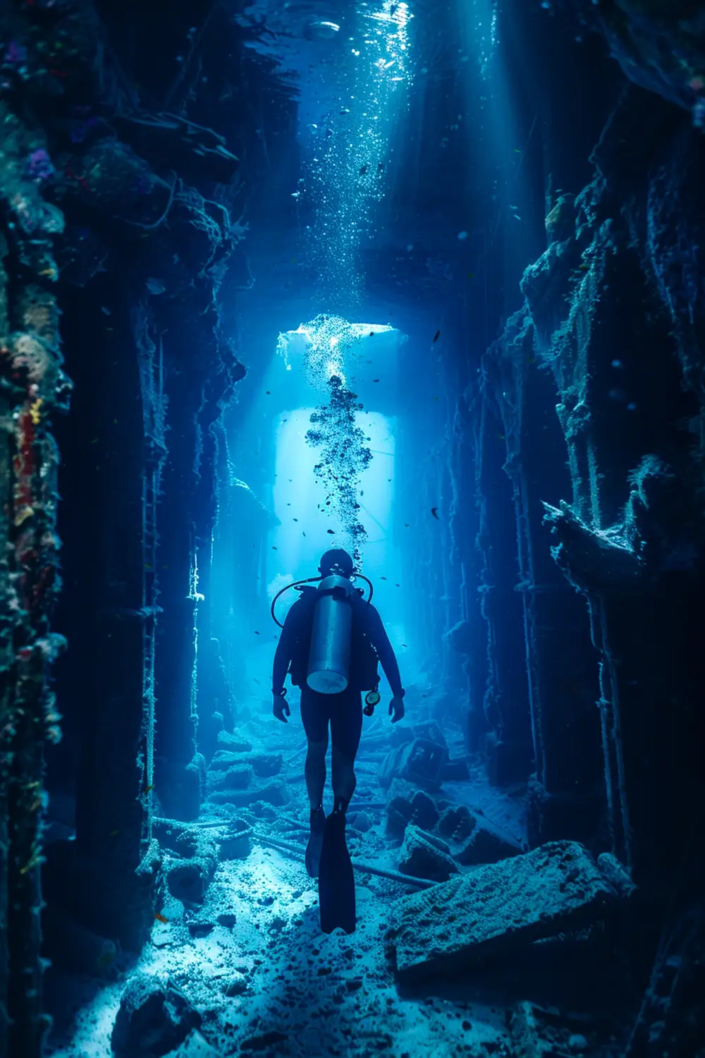 Cave diving